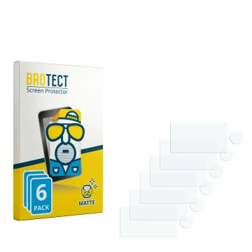 Parte frontal de un envase de producto con el logotipo de la marca BROTECT. Al lado está el protector de pantalla correspondie