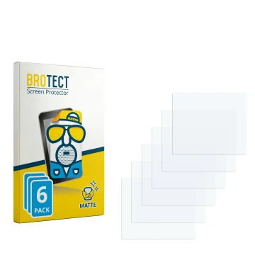 Parte frontal de un envase de producto con el logotipo de la marca BROTECT. Al lado está el protector de pantalla correspondie