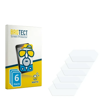 Parte frontal de un envase de producto con el logotipo de la marca BROTECT. Al lado está el protector de pantalla correspondie