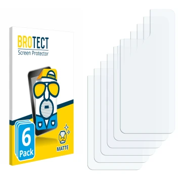 Parte frontal de un envase de producto con el logotipo de la marca BROTECT. Al lado está el protector de pantalla correspondie