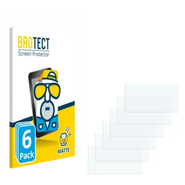 Parte frontal de un envase de producto con el logotipo de la marca BROTECT. Al lado está el protector de pantalla correspondie