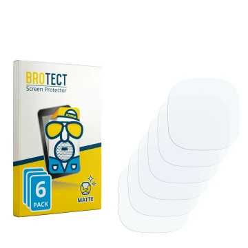 Parte frontal de un envase de producto con el logotipo de la marca BROTECT. Al lado está el protector de pantalla correspondie