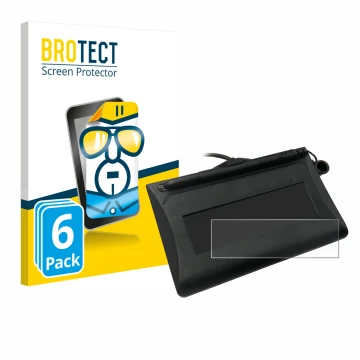 Parte frontal de un envase de producto con el logotipo de la marca BROTECT. Al lado se muestra el dispositivo Topaz T-LBK460-H