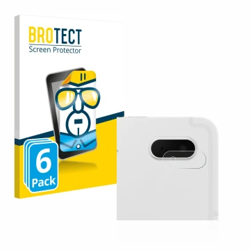 Parte frontal de un envase de producto con el logotipo de la marca BROTECT. Al lado se muestra el dispositivo Samsung Galaxy T