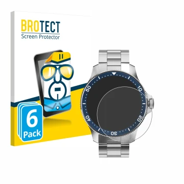 Parte frontal de un envase de producto con el logotipo de la marca BROTECT. Al lado se muestra el dispositivo Withings ScanWat
