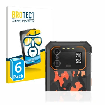 Parte frontal de un envase de producto con el logotipo de la marca BROTECT. Al lado se muestra el dispositivo iiiF150 B1 Pro (
