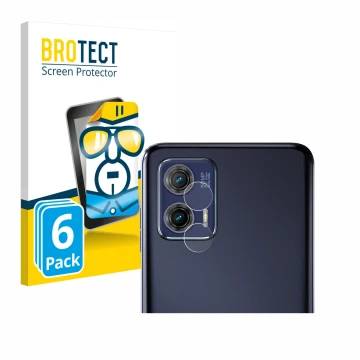 Parte frontal de un envase de producto con el logotipo de la marca BROTECT. Al lado se muestra el dispositivo Motorola Moto G7