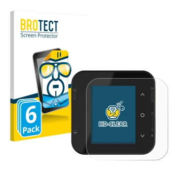 Parte frontal de un envase de producto con el logotipo de la marca BROTECT. Al lado se muestra el dispositivo ISDT Air8 con su