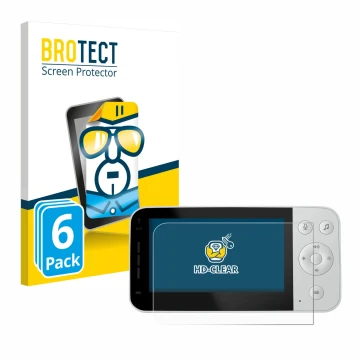 Parte frontal de un envase de producto con el logotipo de la marca BROTECT. Al lado se muestra el dispositivo Philips Avent Co