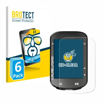Parte frontal de un envase de producto con el logotipo de la marca BROTECT. Al lado se muestra el dispositivo iGPSPORT BSC300 