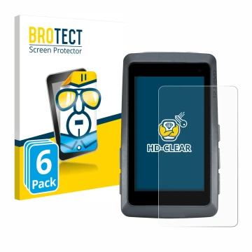 Parte frontal de un envase de producto con el logotipo de la marca BROTECT. Al lado se muestra el dispositivo Sigma ROX 12.1 E