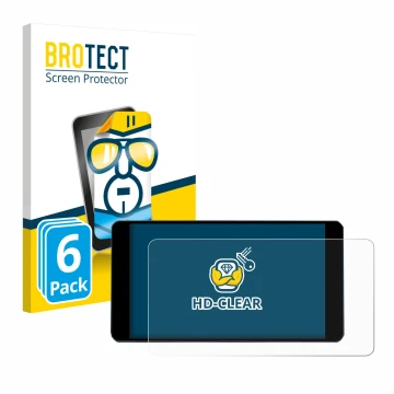 Parte frontal de un envase de producto con el logotipo de la marca BROTECT. Al lado se muestra el dispositivo Zontes 350D con 