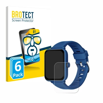 Parte frontal de un envase de producto con el logotipo de la marca BROTECT. Al lado se muestra el dispositivo Biggerfive BW01 