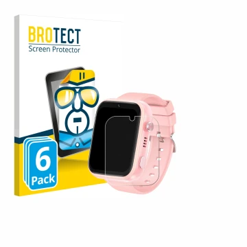 Parte frontal de un envase de producto con el logotipo de la marca BROTECT. Al lado se muestra el dispositivo jianyana 4G Kids