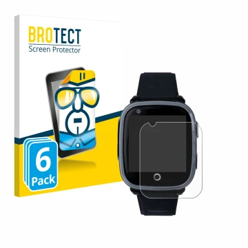 Parte frontal de un envase de producto con el logotipo de la marca BROTECT. Al lado se muestra el dispositivo SoyMomo Space 1.