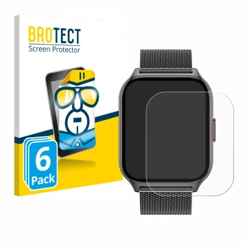 Parte frontal de un envase de producto con el logotipo de la marca BROTECT. Al lado se muestra el dispositivo Popglory P95 2