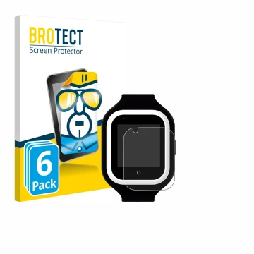 Parte frontal de un envase de producto con el logotipo de la marca BROTECT. Al lado se muestra el dispositivo SaveFamily Iconi