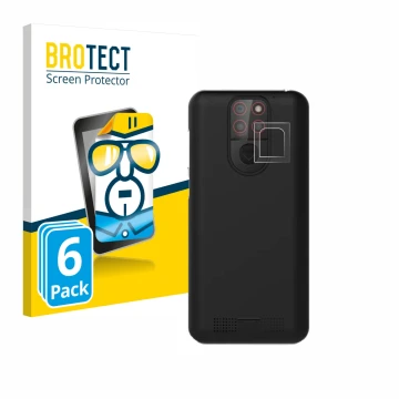 Parte frontal de un envase de producto con el logotipo de la marca BROTECT. Al lado se muestra el dispositivo Emporia Smart 5 