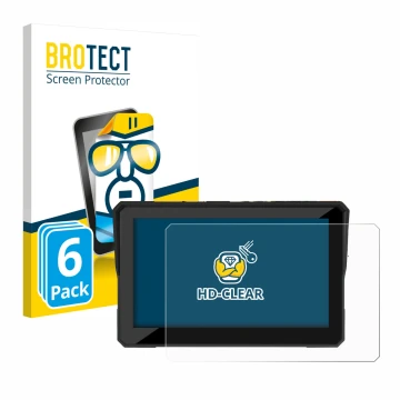 Parte frontal de un envase de producto con el logotipo de la marca BROTECT. Al lado se muestra el dispositivo Carpuride W502 5