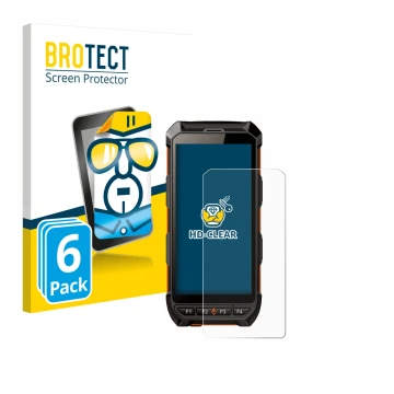 Parte frontal de un envase de producto con el logotipo de la marca BROTECT. Al lado se muestra el dispositivo iDTronic C9 RED 