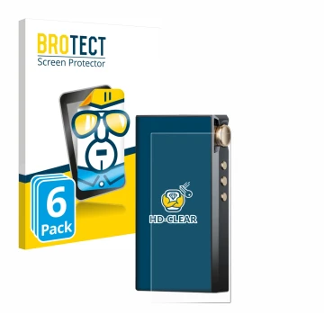 Parte frontal de un envase de producto con el logotipo de la marca BROTECT. Al lado se muestra el dispositivo Cayin N3-Ultra c