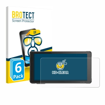 Parte frontal de un envase de producto con el logotipo de la marca BROTECT. Al lado se muestra el dispositivo Interphone RideS