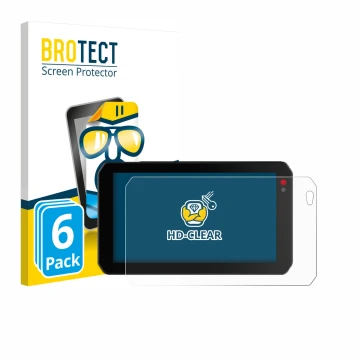 Parte frontal de un envase de producto con el logotipo de la marca BROTECT. Al lado se muestra el dispositivo Chigee AIO-5 Lit