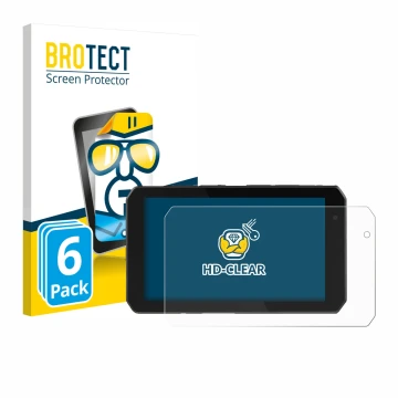 Parte frontal de un envase de producto con el logotipo de la marca BROTECT. Al lado se muestra el dispositivo Chigee AIO-5 Pla