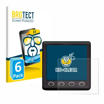 Parte frontal de un envase de producto con el logotipo de la marca BROTECT. Al lado se muestra el dispositivo Nasa Marine Inst