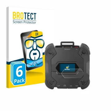 Parte frontal de un envase de producto con el logotipo de la marca BROTECT. Al lado se muestra el dispositivo Texa TXT MULTIHU