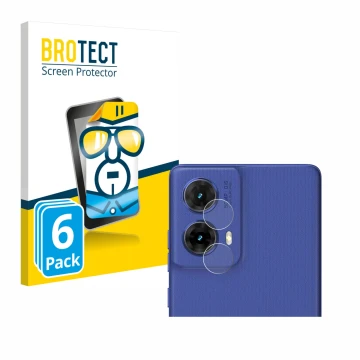 Parte frontal de un envase de producto con el logotipo de la marca BROTECT. Al lado se muestra el dispositivo Motorola Moto G8