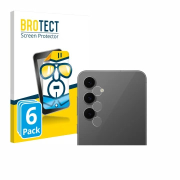 Parte frontal de un envase de producto con el logotipo de la marca BROTECT. Al lado se muestra el dispositivo Samsung Galaxy S