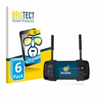 Parte frontal de un envase de producto con el logotipo de la marca BROTECT. Al lado se muestra el dispositivo Toslon XR500 con