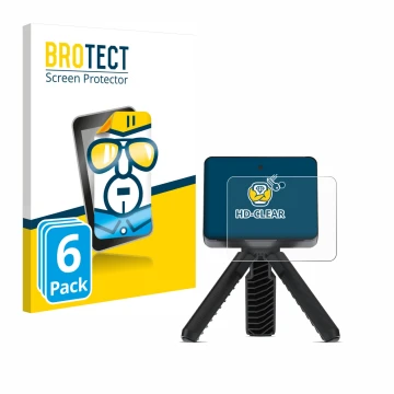 Parte frontal de un envase de producto con el logotipo de la marca BROTECT. Al lado se muestra el dispositivo Garmin Approach 