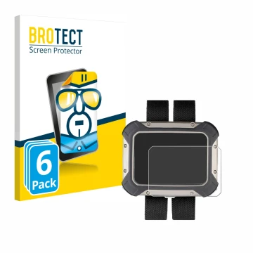 Parte frontal de un envase de producto con el logotipo de la marca BROTECT. Al lado se muestra el dispositivo Apeks DSX con su