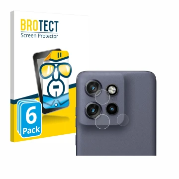 Parte frontal de un envase de producto con el logotipo de la marca BROTECT. Al lado se muestra el dispositivo Motorola Edge 50
