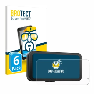 Parte frontal de un envase de producto con el logotipo de la marca BROTECT. Al lado se muestra el dispositivo Volam RC15B 6.25