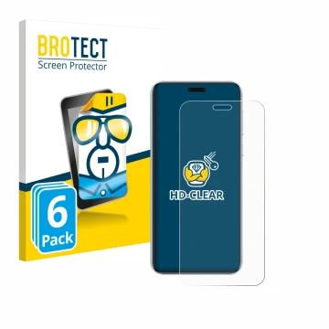 Parte frontal de un envase de producto con el logotipo de la marca BROTECT. Al lado se muestra el dispositivo Honor Magic 7 RS