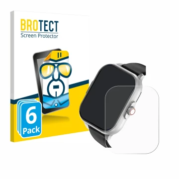 Parte frontal de un envase de producto con el logotipo de la marca BROTECT. Al lado se muestra el dispositivo YYKY E02 2.01