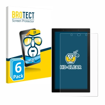 Parte frontal de un envase de producto con el logotipo de la marca BROTECT. Al lado se muestra el dispositivo SONOFF NSPanel P