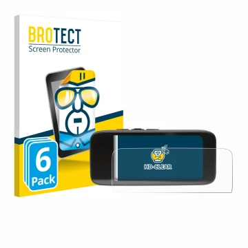 Parte frontal de un envase de producto con el logotipo de la marca BROTECT. Al lado se muestra el dispositivo Peterson StroboC