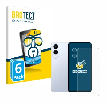 Parte frontal de un envase de producto con el logotipo de la marca BROTECT. Al lado se muestra el dispositivo Samsung Galaxy S