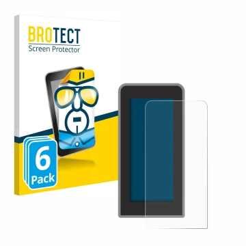 Parte frontal de un envase de producto con el logotipo de la marca BROTECT. Al lado se muestra el dispositivo Tenways CGO600 P