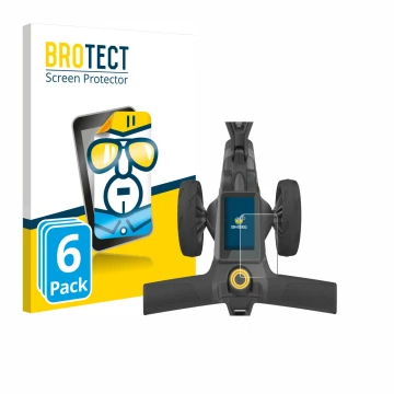 Parte frontal de un envase de producto con el logotipo de la marca BROTECT. Al lado se muestra el dispositivo PowaKaddy CT10 c