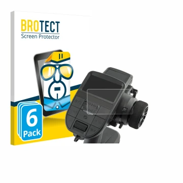 Parte frontal de un envase de producto con el logotipo de la marca BROTECT. Al lado se muestra el dispositivo Radiomaster MT12