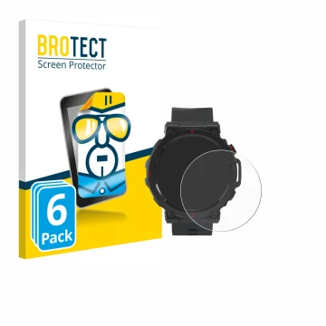 Parte frontal de un envase de producto con el logotipo de la marca BROTECT. Al lado se muestra el dispositivo Crivit Sport-Sma