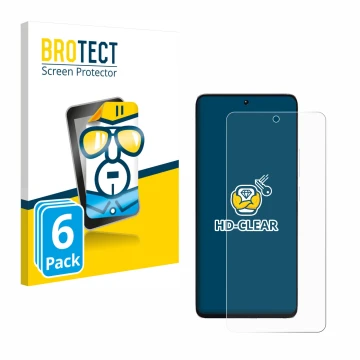 Parte frontal de un envase de producto con el logotipo de la marca BROTECT. Al lado se muestra el dispositivo Xiaomi Poco M7 P