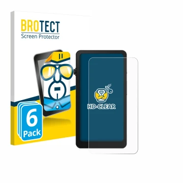 Parte frontal de un envase de producto con el logotipo de la marca BROTECT. Al lado se muestra el dispositivo DuRoBo Krono con