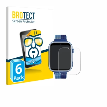 Parte frontal de un envase de producto con el logotipo de la marca BROTECT. Al lado se muestra el dispositivo JoJoego 4G Smart