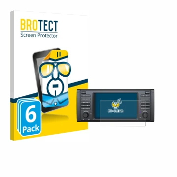 Parte frontal de un envase de producto con el logotipo de la marca BROTECT. Al lado se muestra el dispositivo Eonon E39A12S co